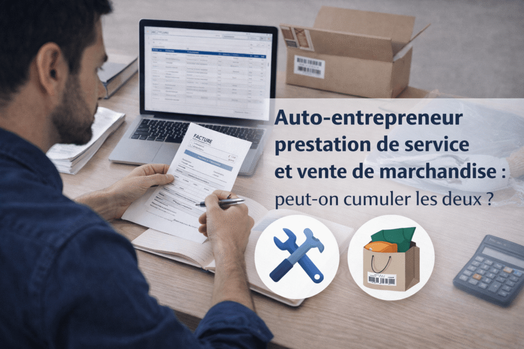 Auto-entrepreneur prestation de service et vente de marchandise : peut-on cumuler les deux ?