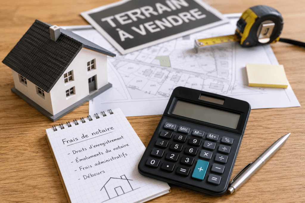Calculette frais de notaire terrain immobilier