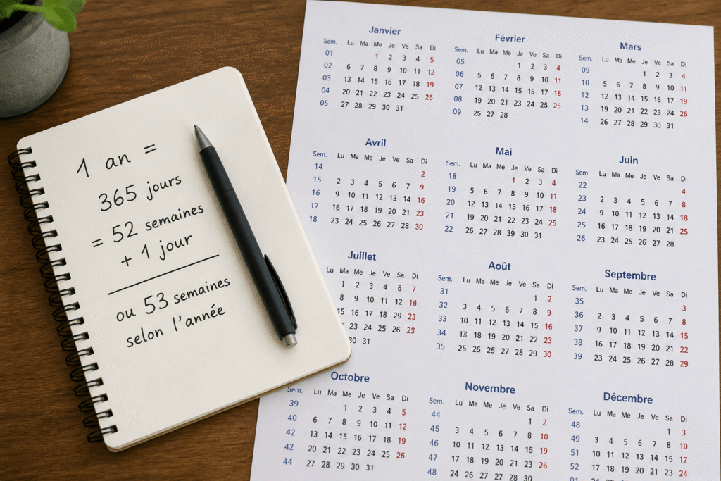 Combien de semaine dans une année
