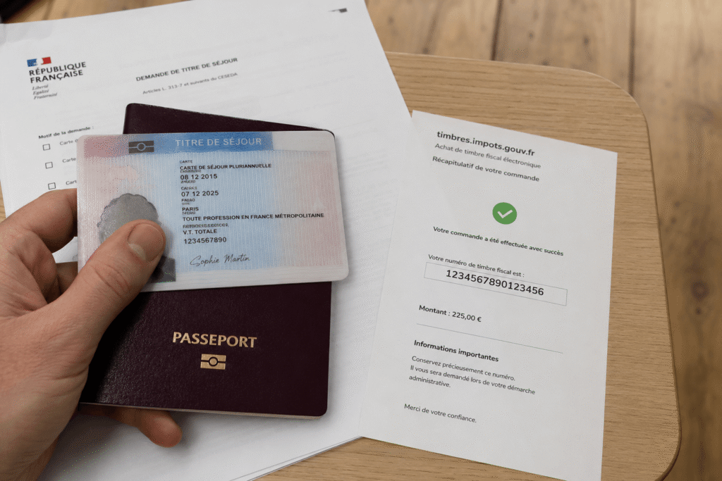 Timbre fiscal titre de séjour